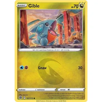 Sběratelská karetní hra Gible - 107/172 - Brilliant Stars Typ karty: Non-Holo