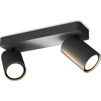 Mantra 6712 Sal, černé stropní spotové svítidlo 2xGU10, délka 25cm