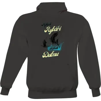 Pánská mikina Pánská mikina s kapucí s potiskem mikina rybář duben pánské