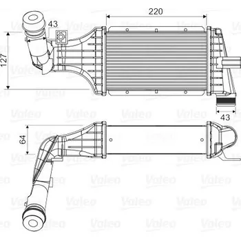 Chladič motoru Chladič turba VALEO 818660
