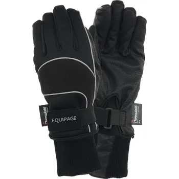 Jezdecké rukavice Equipage Rukavice New Greenland Equipage, zimní, černé XL