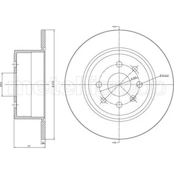 Brzdový kotouč Brzdový kotouč METELLI 23-0426