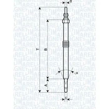 Autoelektrika Žhavicí svíčka MAGNETI MARELLI 062900026304