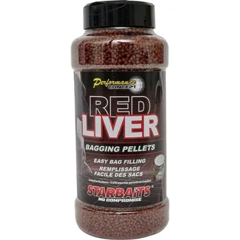 Návnadová surovina STARBAITS - Pelety Bagging Red Liver 700 g