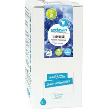 Prací gel Sodasan tekutý prací prostředek na barevné prádlo Color Lime 5 l