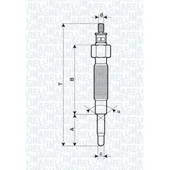 Autoelektrika Žhavicí svíčka MAGNETI MARELLI 062900019304