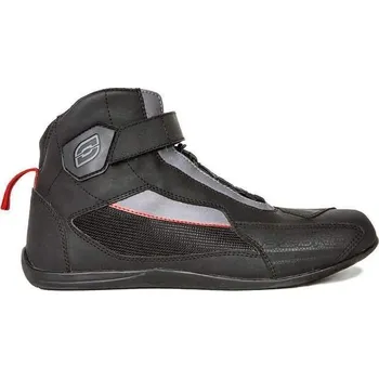 Těžké boty Ozone CITY černé kotníkové boty na motorku 48