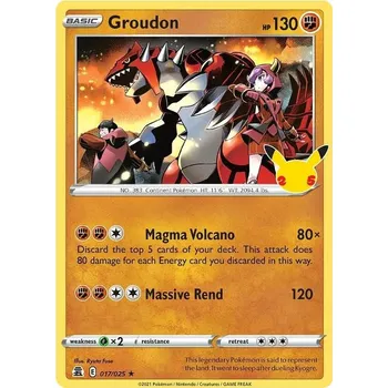 Sběratelská karetní hra Groudon 017/025 - Celebrations