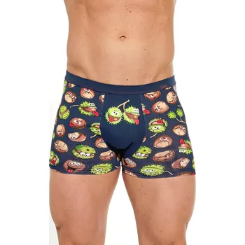 Pánské spodní prádlo Cornette boxerky tatoo 280/213 Chestnu - XXL (Kvalitní pánské veselé boxerky s obrázkem Cornette Tattoo)