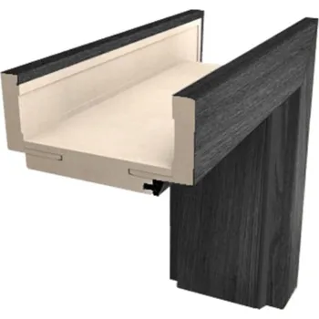 Zárubeň Obložková zárubeň Naturel 60 cm, výška 210 pro tloušťku stěny 10-12,5 cm levá O2JA60L210