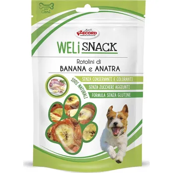 Pamlsek pro psa RECORD Pamlsky pro psy WELI SNACK banánové kachní role