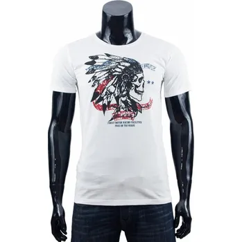 Pánská móda Pánské tričko s krátkým rukávem H22236A - Urban Surface džínově modrá M