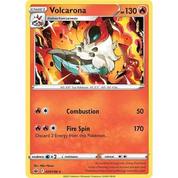 Sběratelská karetní hra Volcarona 024/198 - Chilling Reign Typ karty: Reverse Holo