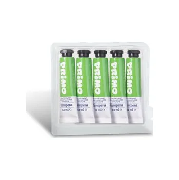 Výtvarná barva Temperová barva PRIMO, 12ml, 5ks, zelená, tuba
