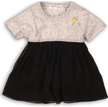 Dívčí šaty Šaty dívčí s dlouhým rukávem, Minoti, TWIST 12, černá - 98/104 | 3/4let