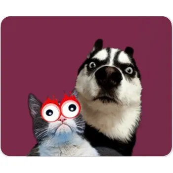 Podložka pod myš Podložka pod myš s potiskem Jsi kočka nebo pes Roku
