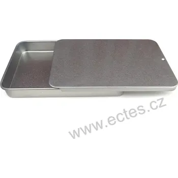 Dóza na potraviny SILVER PL 411 stříbrná mat "na vizitky"