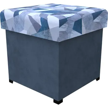 Taburet Čalouněný taburet Holm/Šedá 40 x 40 cm