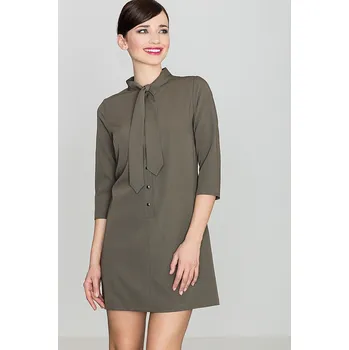 Dámské šaty Dámské olivově zelené šaty K369 Velikost: L