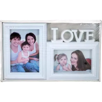 Fotoalbum Carmani® Carmani - Fotorámeček LOVE na dvě fotografie - 29*18*2 cm