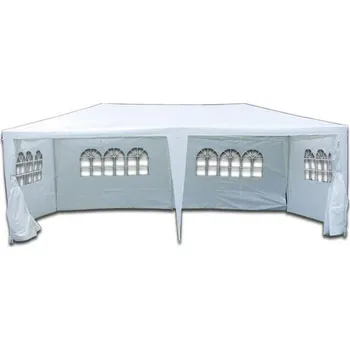 Zahradní stan Zahradní stan 3x6 m klasický nepromokavý, bílý, 4x okno