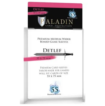 Příslušenství ke karetním hrám NSKN Legendary Games Obaly na karty Paladin - Detlef - Medium Wider 55 x 75mm 55 ks - clear