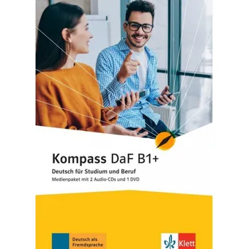 Německý jazyk Kompass DaF 1 (B1+) – Medienpaket (2CDs + 1DVD) - Birgit Braun, Nadja Fügert, Friederike Jin, Ilse Sander, Nicole Schäfer, Daniela Schmeiser, Simone Weidinger, Andreas Wiebel