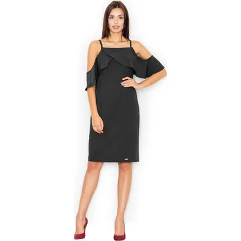 Dámské oblečení Černé šaty se šněrováním M478 Velikost: S