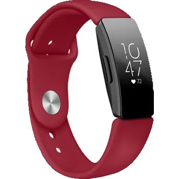 Řemínek na hodinky BSTRAP | BStrap Silicone (Large) reminek na Fitbit Inspire, red Vine (SFI009C11)
