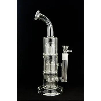 WeedShop Skleněný bong s 3x 8-arm perkolátorem
