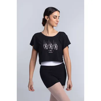 Dívčí tričko Intermezzo,Baletní tričko 6575, černá 140-152