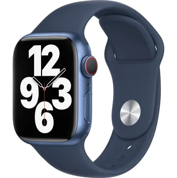 Příslušenství k chytrým hodinkám Silikonový řemínek pro Apple Watch 38/40/41/42mm Barva: Hlubokomořsky modrá