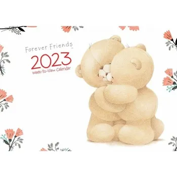 Kalendář Forever Friends Week-to-View A4 Planner Calendar 2023 -