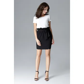 Dámská sukně Černá sukně s vázáním L019 Velikost: L