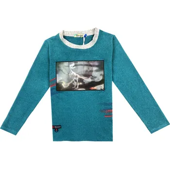 Chlapecké tričko Chlapecký svetřík - KUGO S3138, zelená Barva: Zelená, Velikost: 98