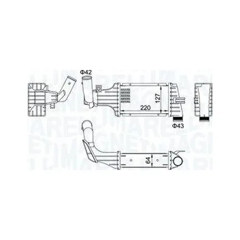 Chladič motoru Chladič turba MAGNETI MARELLI 351319204160