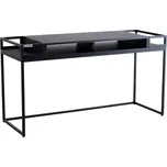 Nordic Design Černý kovový toaletní stolek Glamour 140 x 50 cm