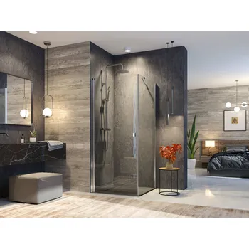 Aquatek GLASS A1 90 cm CHROM Sprchová zástěna 90x90x195cm