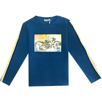 Chlapecké tričko Chlapecký svetřík - KUGO S3139, petrol Barva: Petrol, Velikost: 122