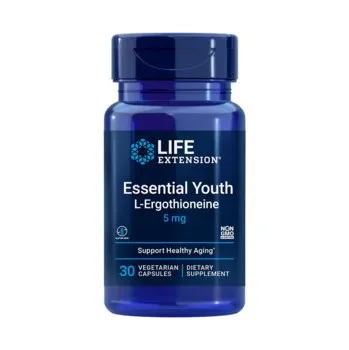Zdraví Life Extension Essential Youth L-Ergothioneine Doplněk stravy s ergothioneinem 30 ks, vegetariánská kapsle, 5 mg