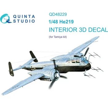 Plastikový model 1/48 He 219 3D-Printed & col.Interior (TAM)