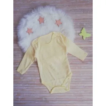 KOJENECKÉ BAVLNĚNÉ BODY, velikost 80 - 98 Barva: Žlutá, Velikost: 80