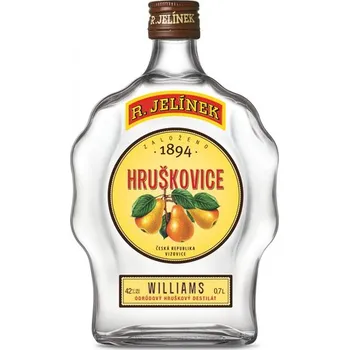 Pálenka R. Jelínek Rudolf Jelínek Hruškovice Williams 0,5l budík