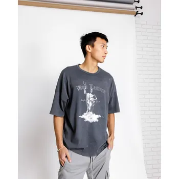 Pánské tričko Don Lemme Oversized Triko Statue - washed Velikost: S