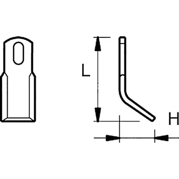 Pracovní nůž Nůž Y 43x87 mm