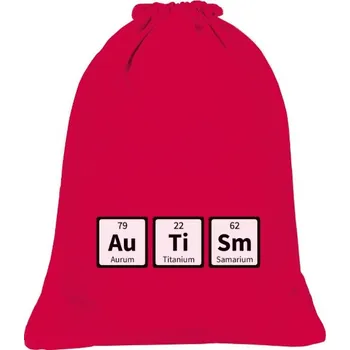 Sportovní vak Vak na záda Organic s potiskem Autism - chemical elements
