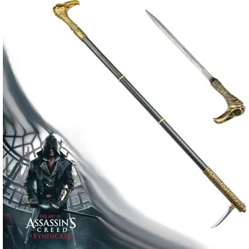 Replika zbraně Chladné Zbraně Hůl s čepelí Jacob/Evie Frye "ASSASSINS CREED SYNDICATE" celokovová