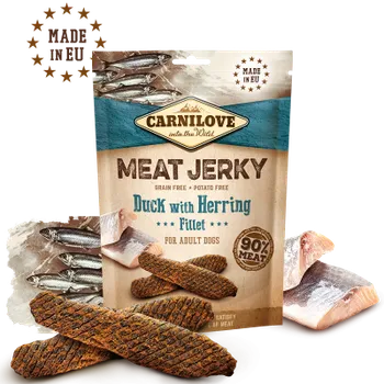 Krmivo pro psa Carnilove Meat Jerky Duck with Herring Fillet