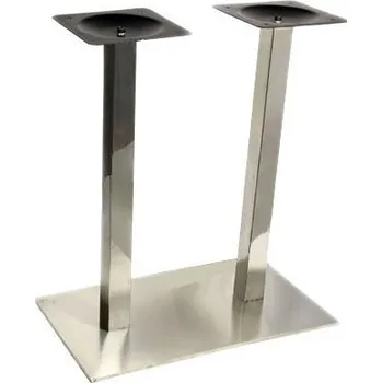 Stolová podnož GEP Stolní podnož barová dvojitá MIRROR / Nerez 1100 mm