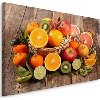 Obraz MyBestHome BOX Plátno Košík Letního Ovoce Varianta: 30x20